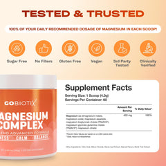 GoBiotix peach tea powder in glass for a refreshing calm ritual