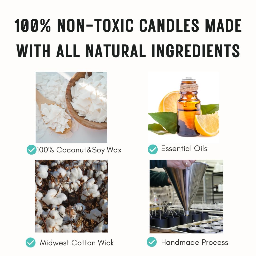 GOCANDLES Coconut Soy Wax label close-up showing clean ingredients.