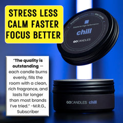 GOCANDLES Flow tin close-up highlighting smooth, aromatic balance.