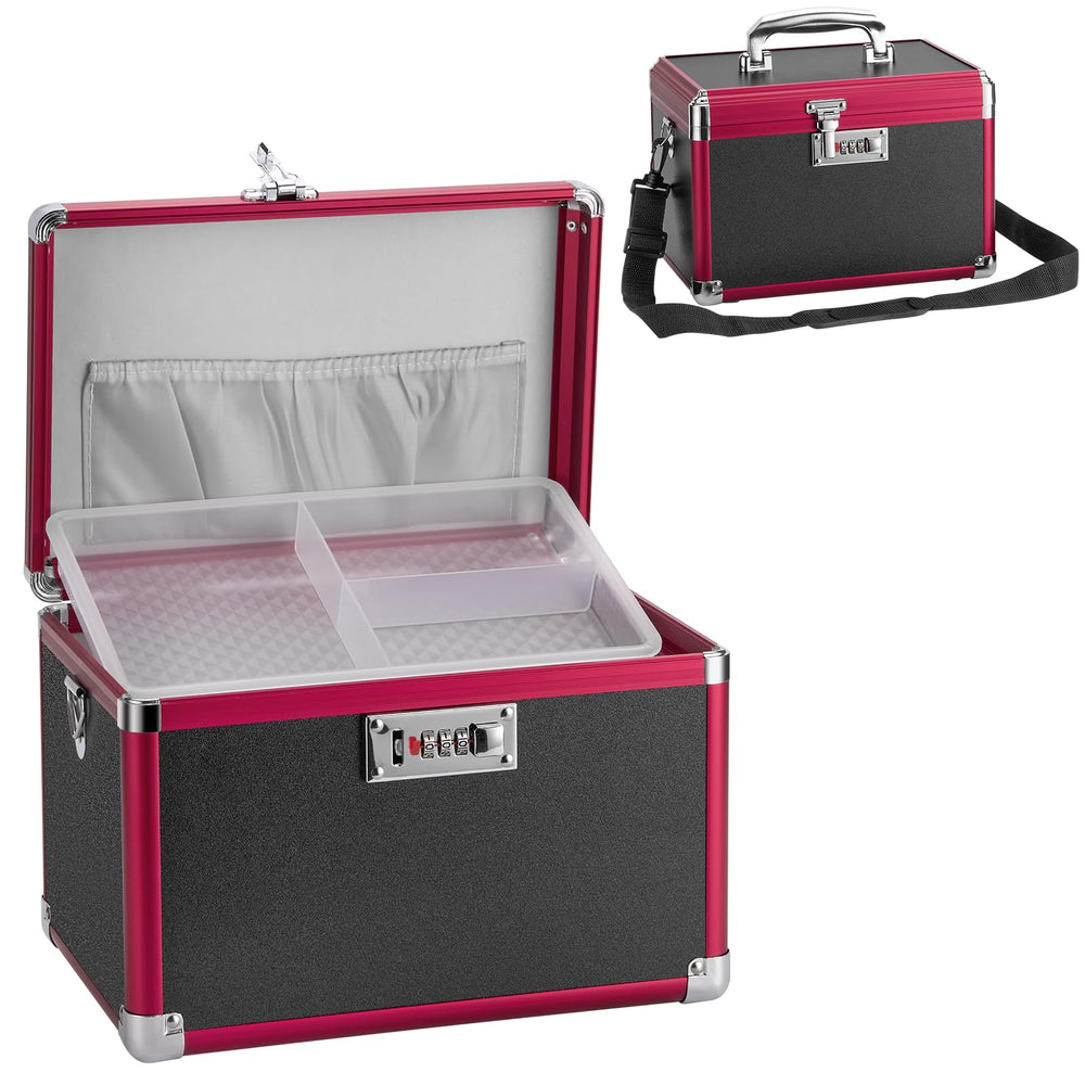 GODLONSEN Medicine Lock Box front view keeps meds organized and secure.