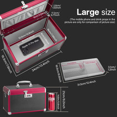 GODLONSEN Medicine Lock Box open tray shows easy access to supplies.
