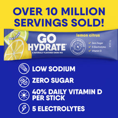 GoHydrate natural Celtic sea salt and electrolytes for clean hydration.