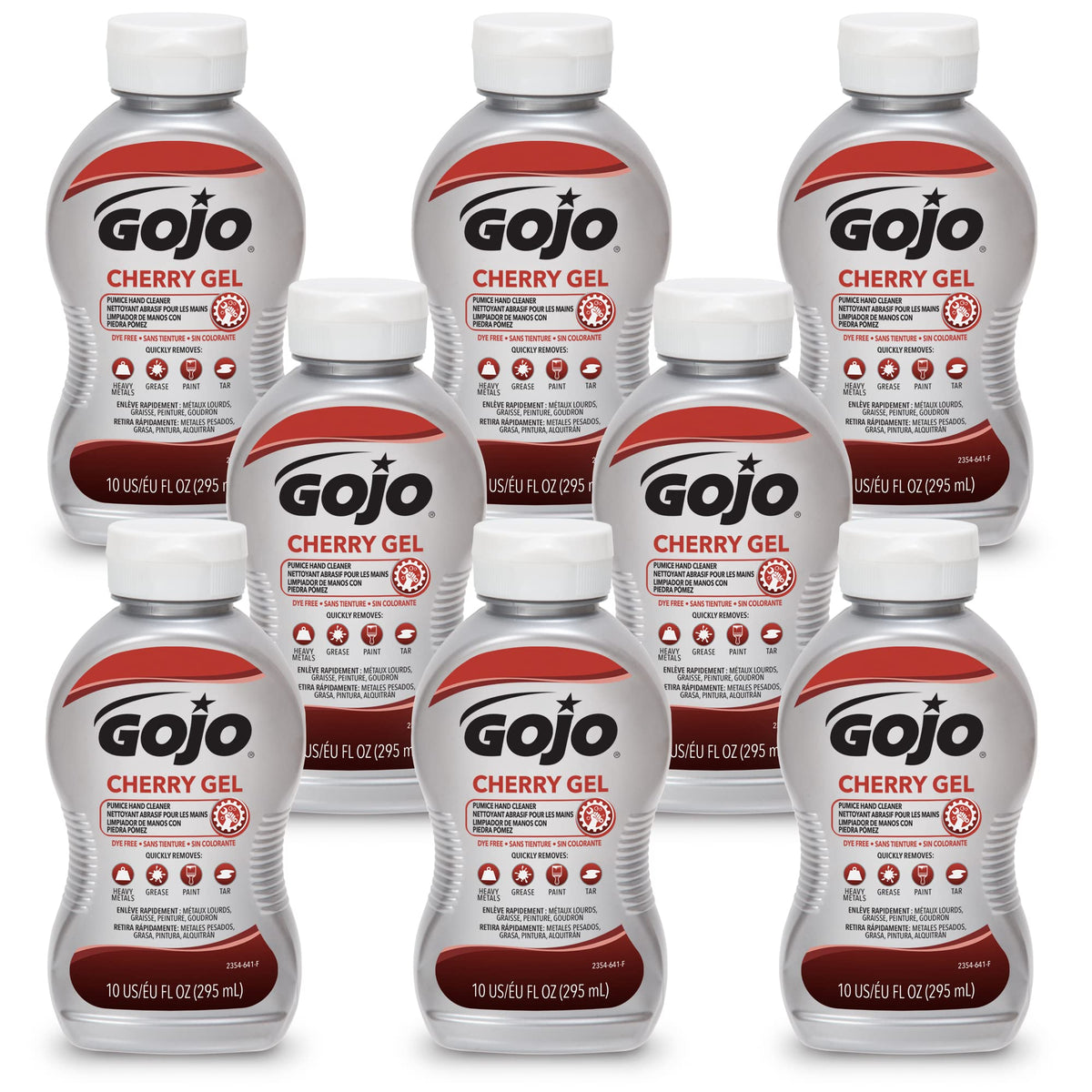 GOJO Cherry Gel Pumice Hand Cleaner bottle ready for heavy-duty grime removal