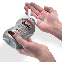 GOJO Cherry Gel Pumice Hand Cleaner on hands after washing feels refreshed