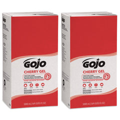 GOJO Cherry Gel Pumice refill 5000ml front view for easy restocking.