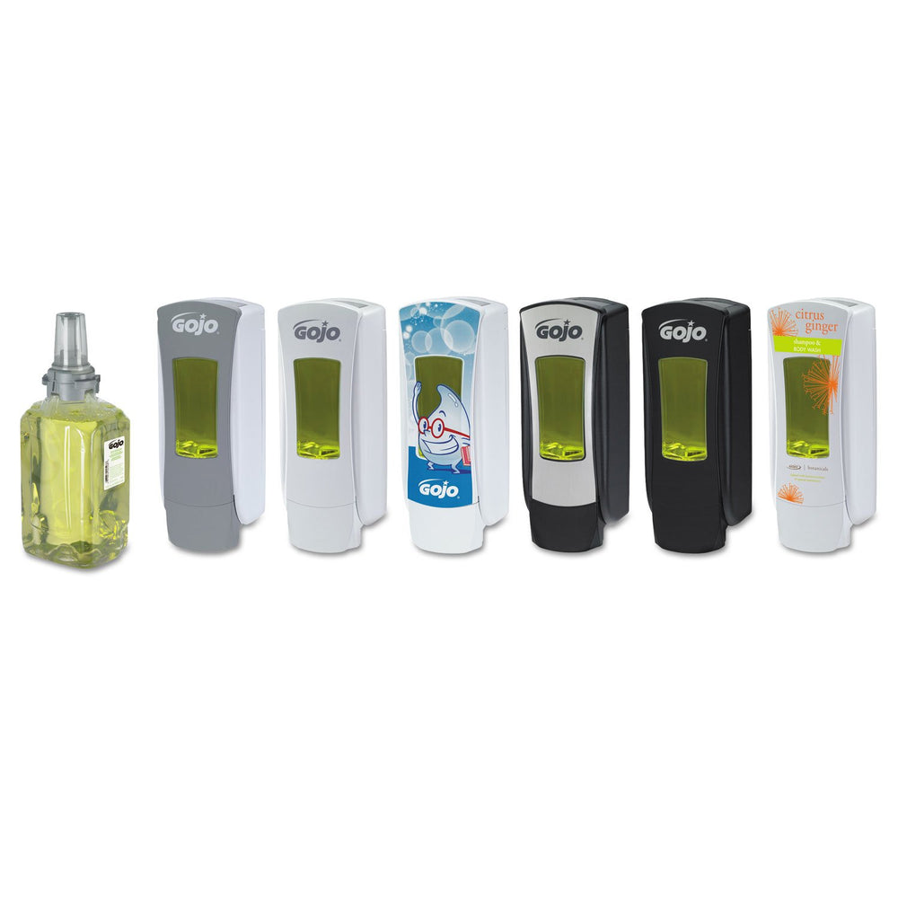 GOJO Foam Wash ingredients label noting natural moisturizers and biobased formula
