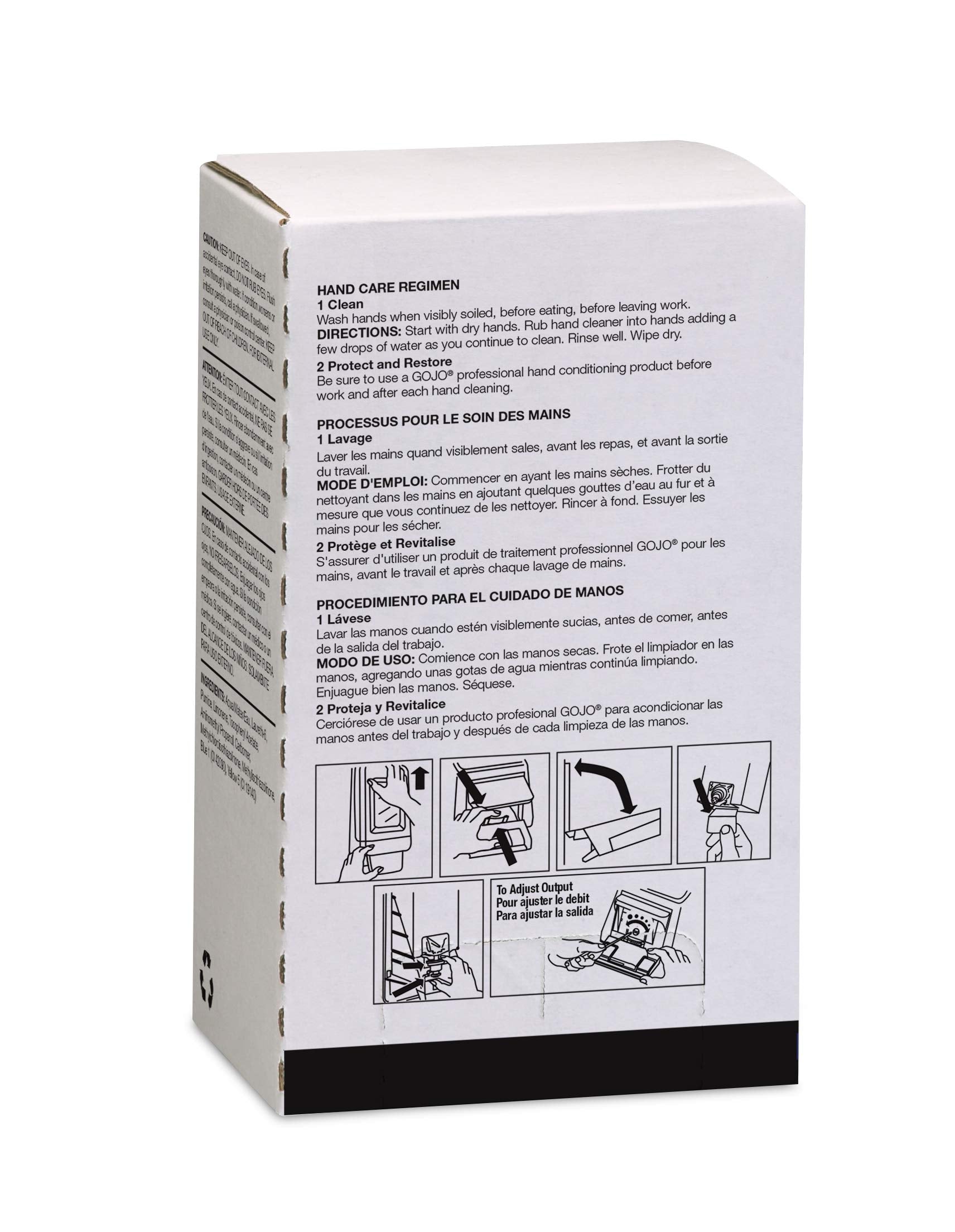 GOJO Multi Green gel-cling formula for easy hand cleaning.