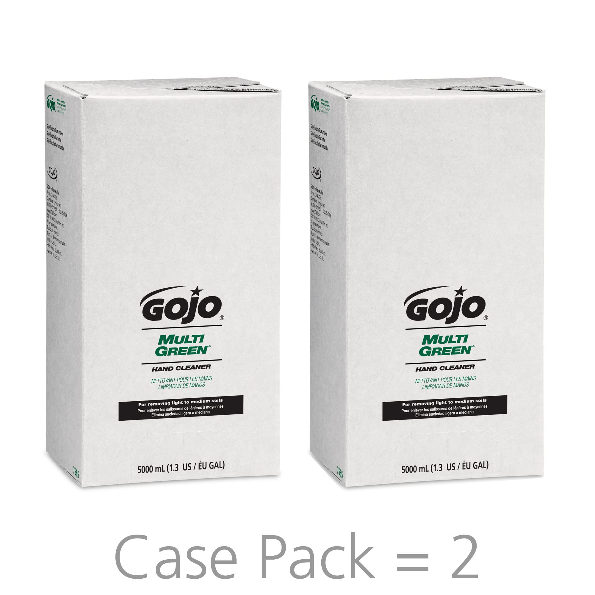 GOJO Multi Green pumice scrubbers for tough grime removal
