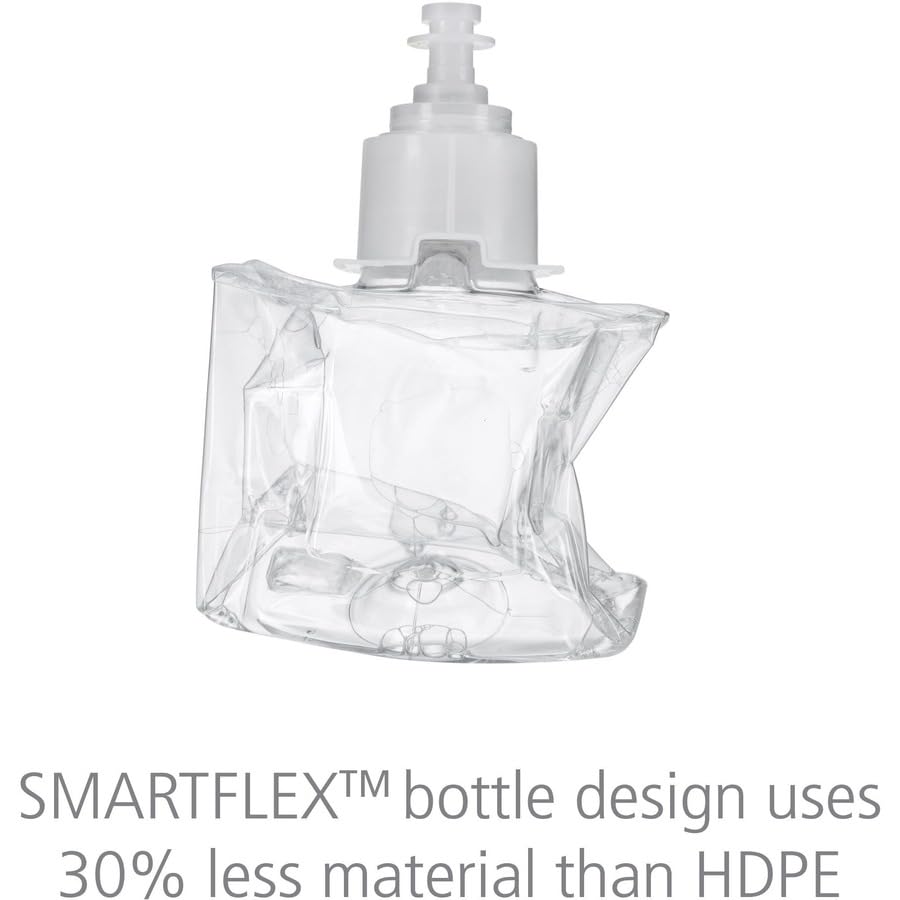 GOJO TFX dispenser shown with refill for touch-free hand hygiene.