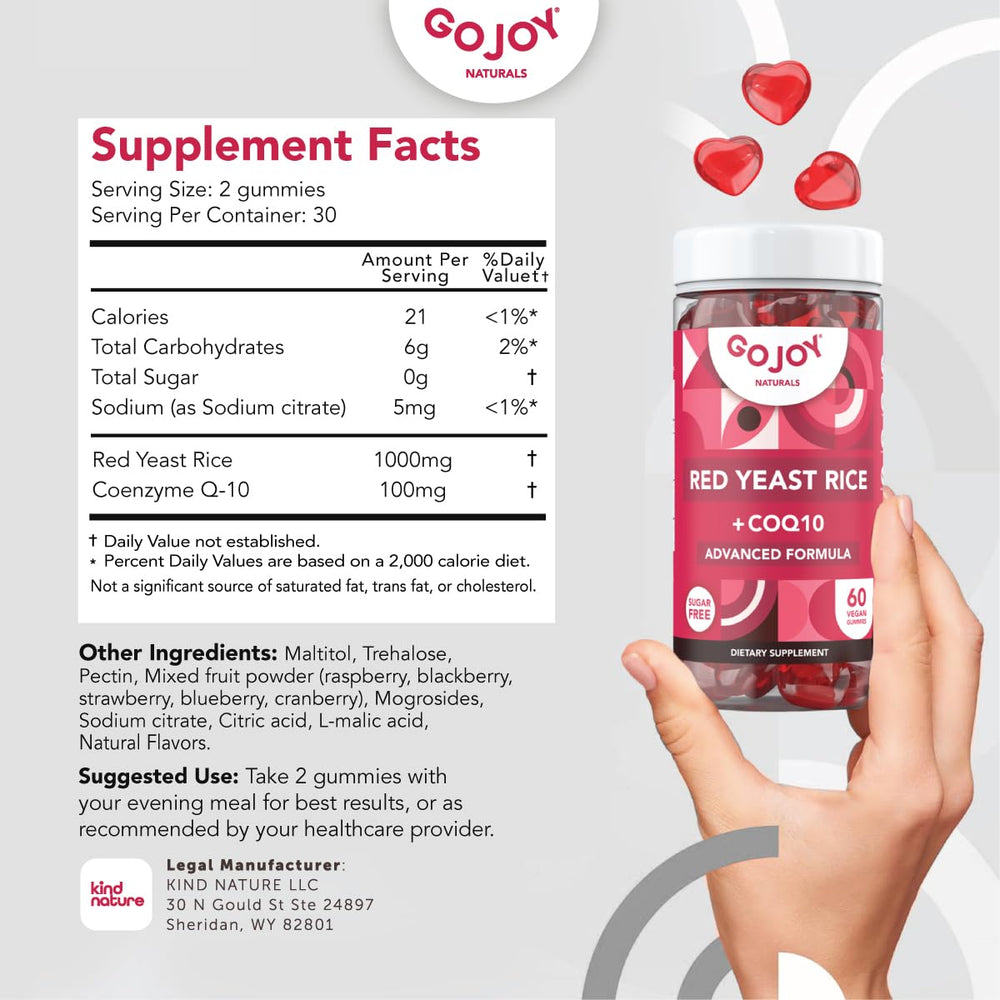GoJOY Naturals gummies close-up highlighting sugar-free formula