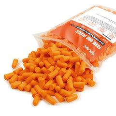 GOL-SIV ear plugs bulk pack in orange for construction site use.