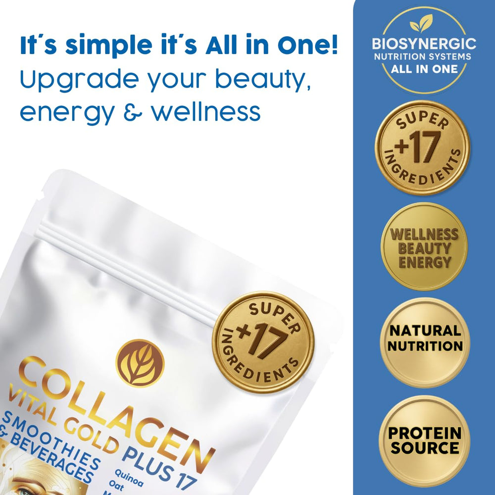 Glass shows vanilla collagen shake ready for a smooth, flavorful boost