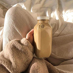 GOLDE latte with cinnamon and cardamom suggests aromatic flavor