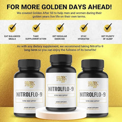 Golden After 50 NitrolFlo-9 grape seed capsule supports antioxidant vitality