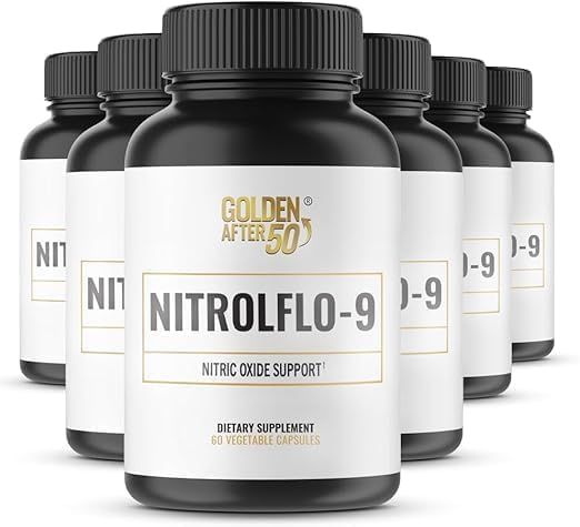 Golden After 50 NitrolFlo-9 pomegranate extract capsule improving circulation