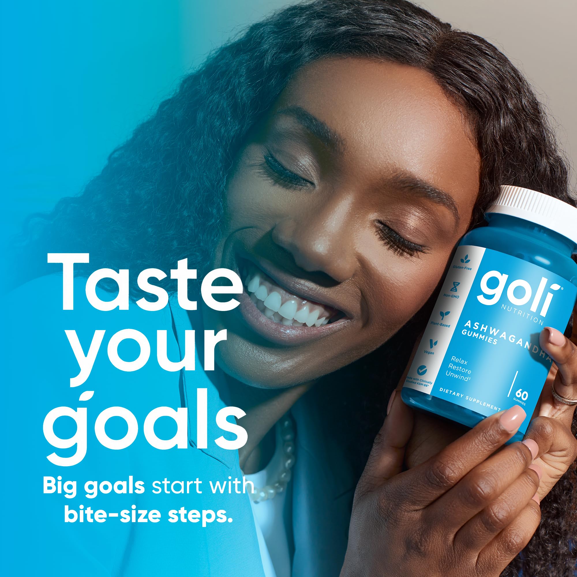 Goli Ashwagandha Gummies manufactured in USA facility.
