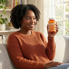 Goli back label notes zinc and collagen-related nutrients