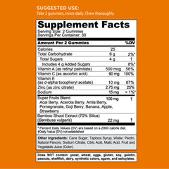 Goli Superfruits bottle angle – premium US-made facility standards and high-quality ingredients