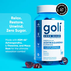 Goli packaging highlights vegan, keto-friendly, and non-GMO credentials.
