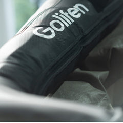 Golifen Leg Massager features five air chambers for full-leg coverage during therapy.