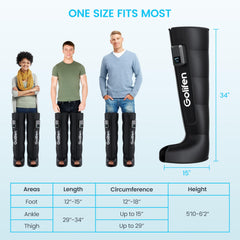 Golifen leg compression massager thigh section for full-leg massage and refresh