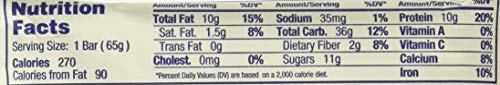 GoMacro blueberry cashew butter bar ingredients highlight organic cashews and blueberries