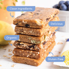 GoMacro Breakfast Bar Blueberry Cashew Butter delivers plant-based protein on the go