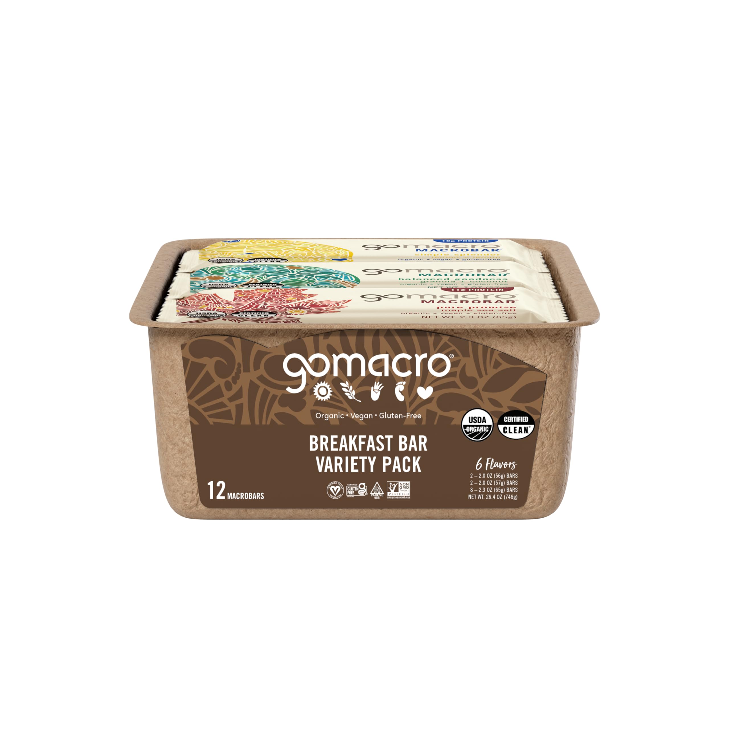 GoMacro Breakfast Bar Maple Sea Salt provides savory-sweet flavor on the go