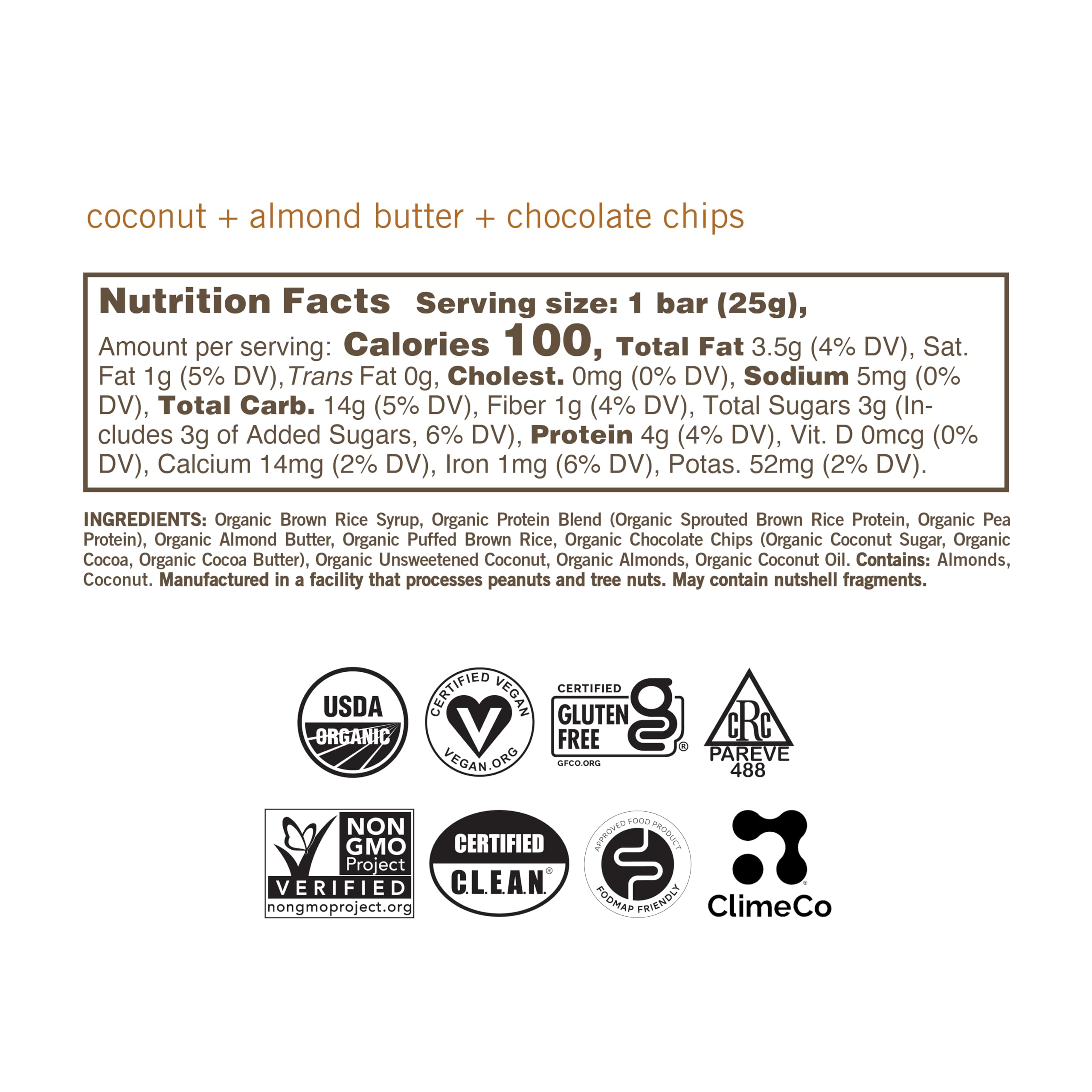GoMacro MacroBar Mini Double Chocolate + Peanut Butter Chips, rich chocolate in a mini bar.