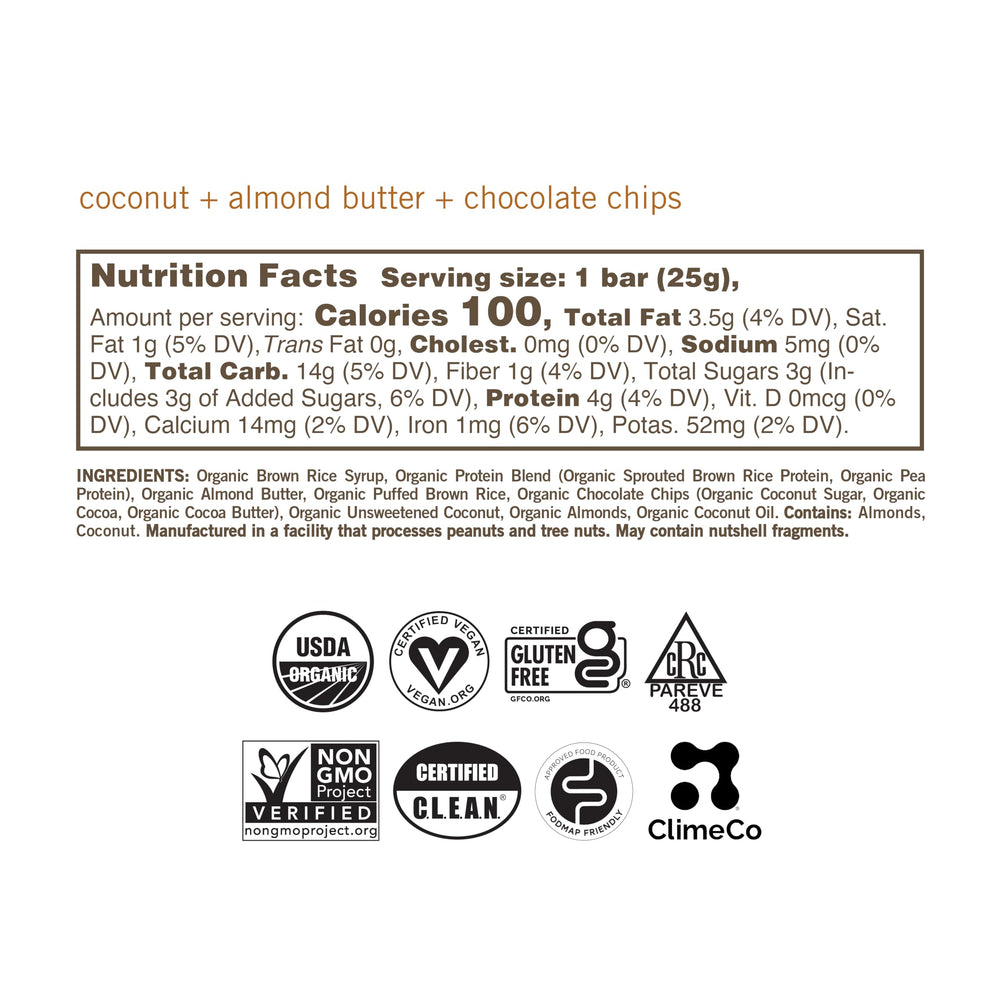 GoMacro MacroBar Mini Double Chocolate + Peanut Butter Chips, rich chocolate in a mini bar.