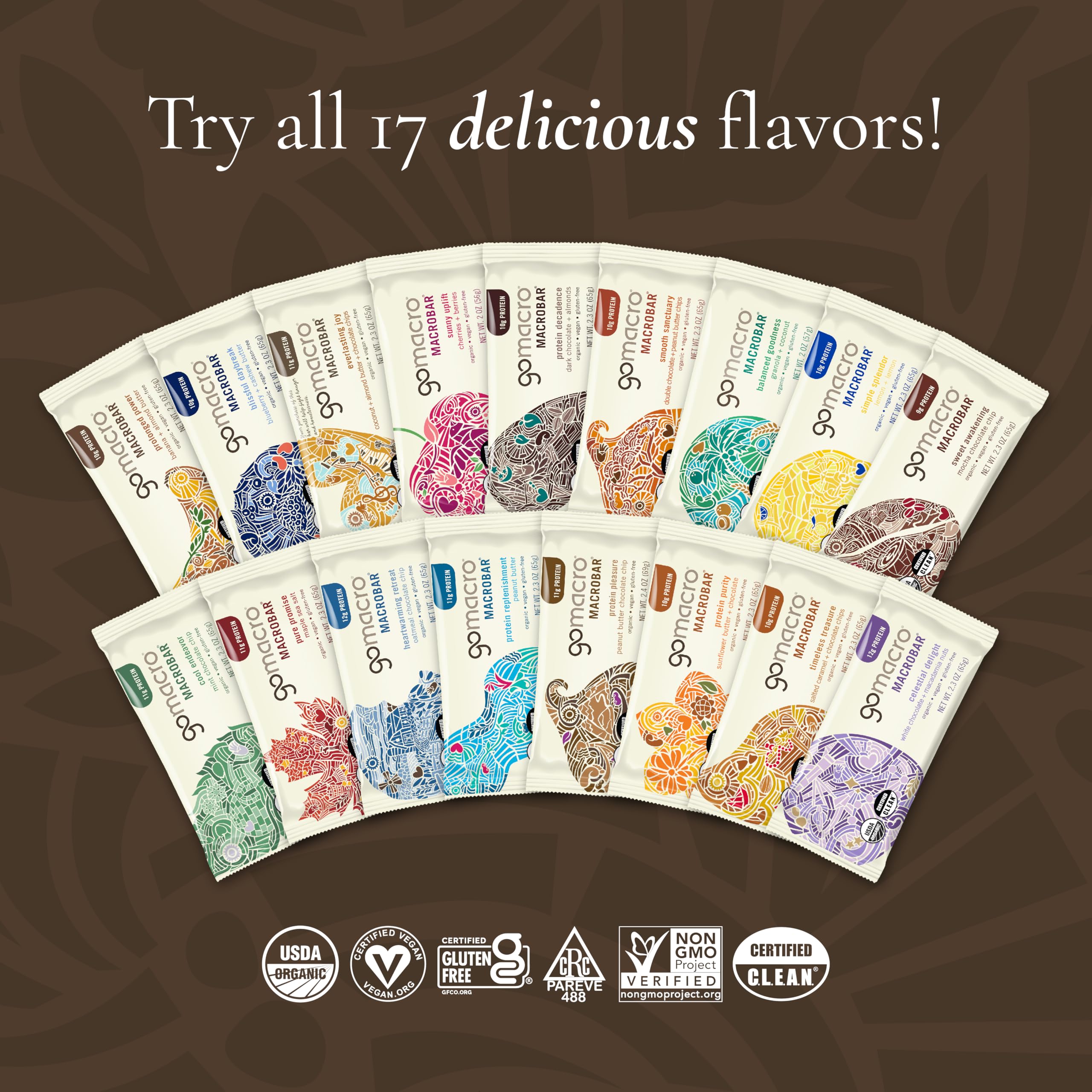 GoMacro MacroBar organic vegan certified snack for mindful snacking.