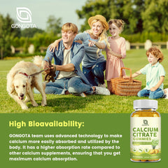 GONGOTA vitamin D3 and K2 support bone health and absorption.