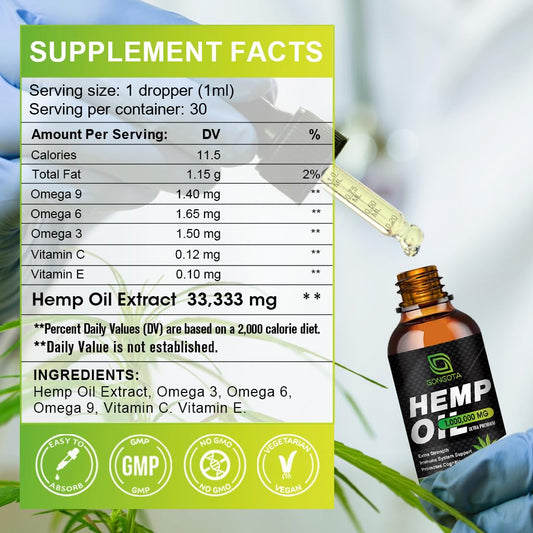 GONGOTA hemp oil dropper dispensing a precise dose for calm moments