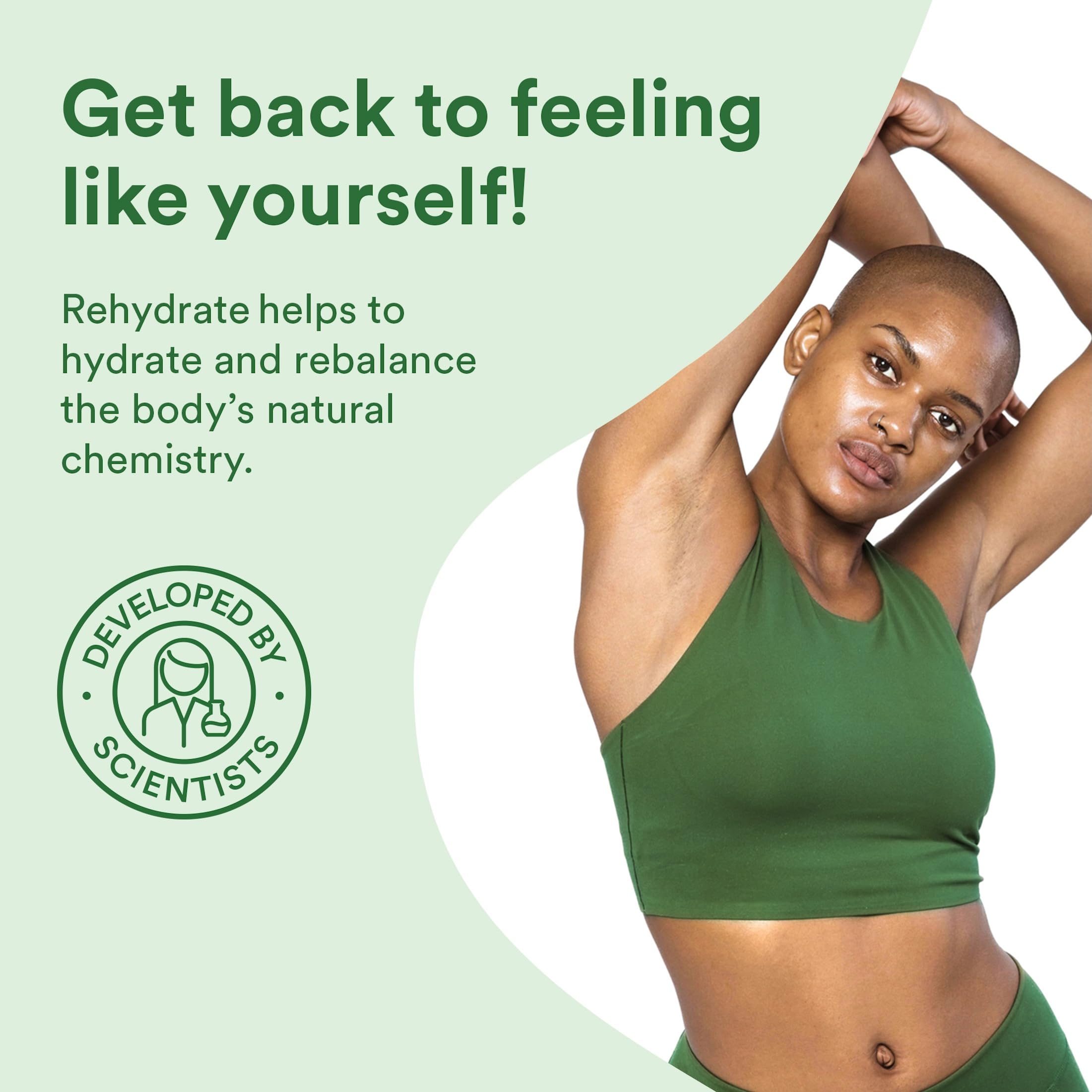 Good Clean Love Rehydrate hyaluronic acid label points to key moisturizing ingredient