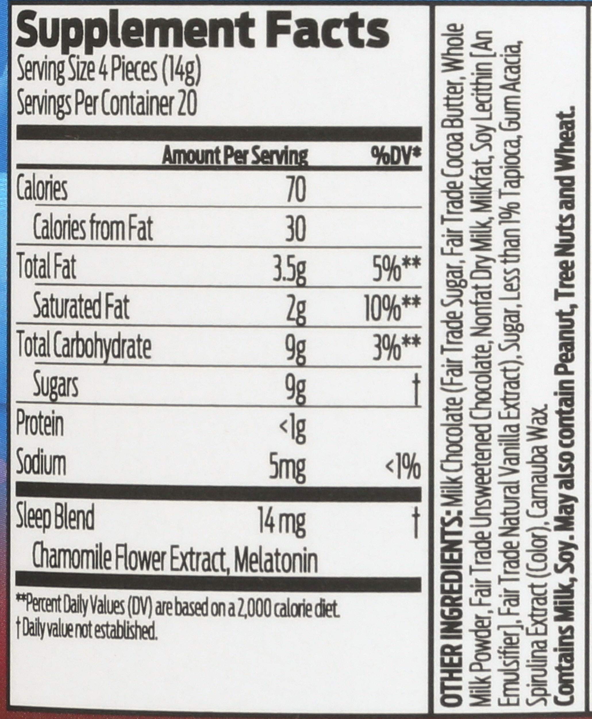 Good Day Chocolate fair trade label on wrapper signals ethical sourcing.