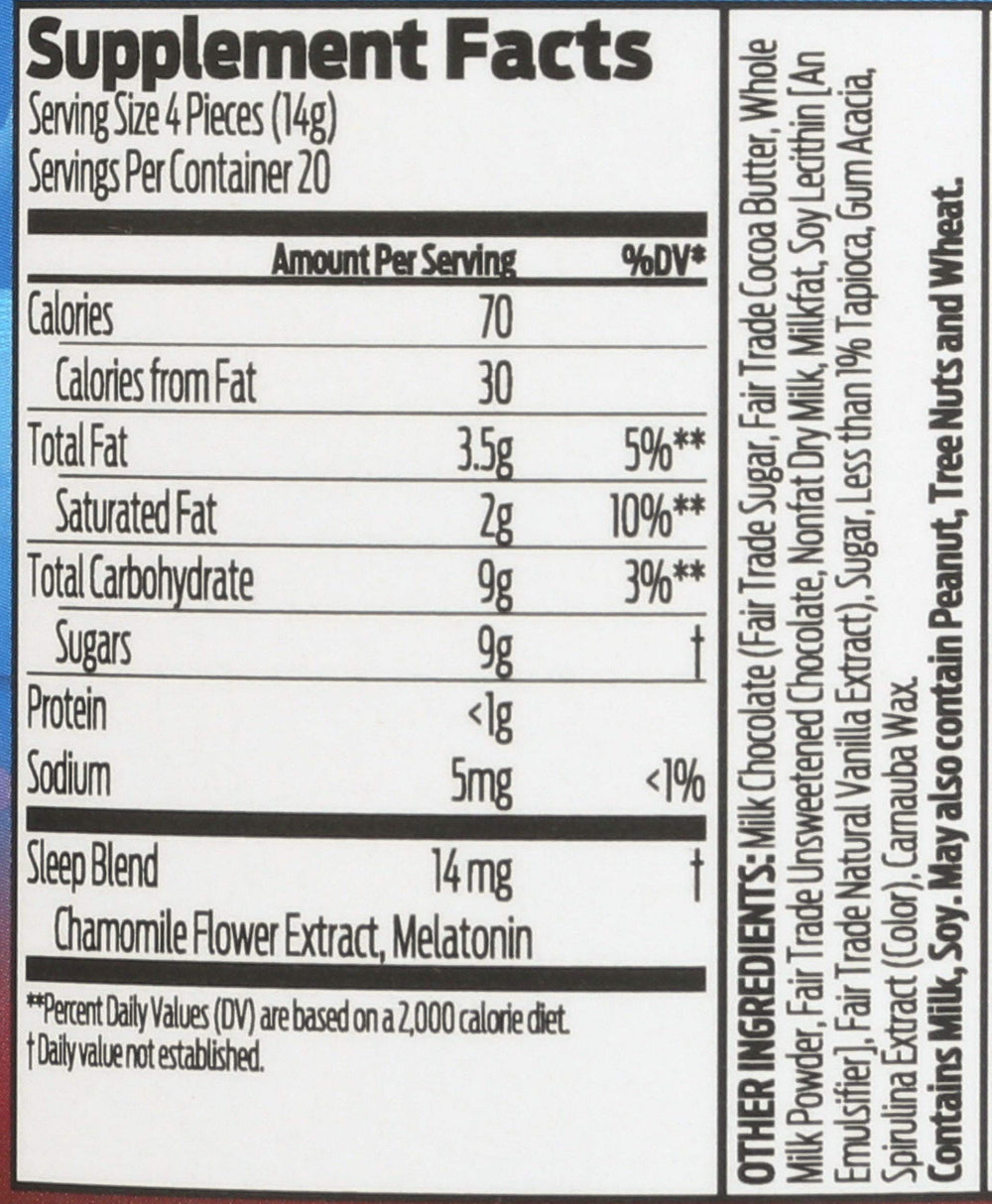 Good Day Chocolate fair trade label on wrapper signals ethical sourcing.