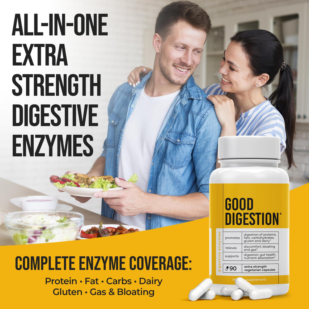 Good Digestion capsules closeup for easier daily digestion.