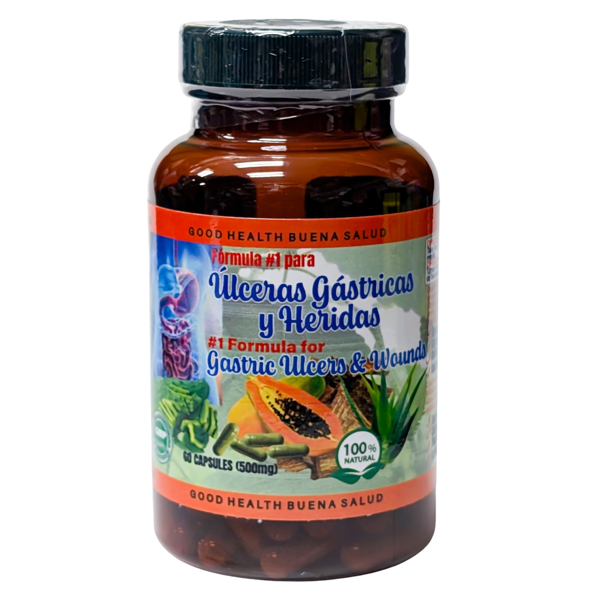 Good Health Buena Salud Cuachalalate bottle balance promotes natural digestive comfort.