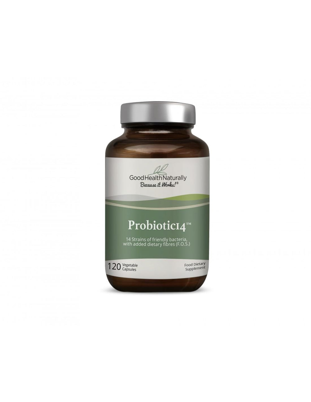 Good Health Naturally Probiotics14 bottle for daily gut balance.