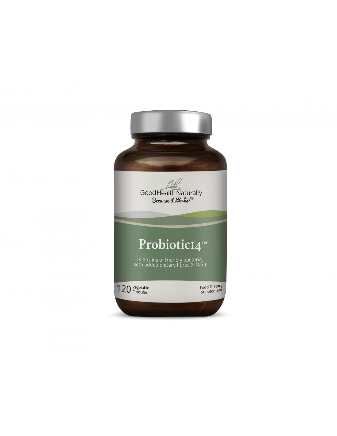 Good Health Naturally Probiotics14 bottle for daily gut balance.