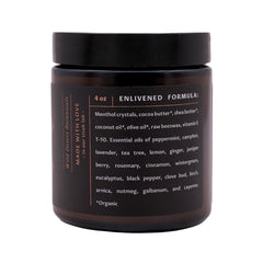 GOOD MEDICINE Muscle Balm packaging and label highlighting natural ingredients