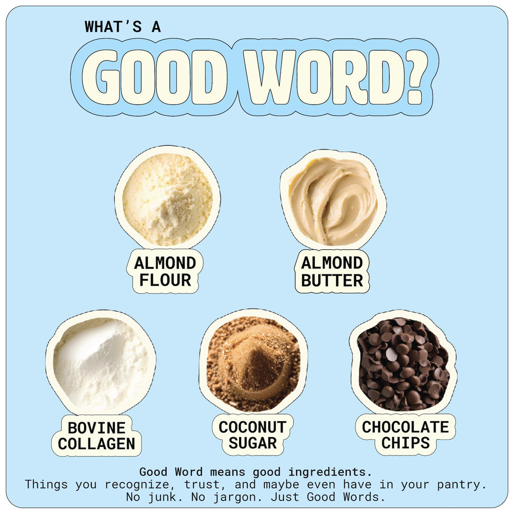 Good Word Gluten-free and dairy-free cookie, crafted with almond butter.