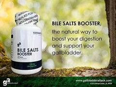 GOODAPPLE NUTRITIONALS Bile Salts Booster dosing guide image showing flexible use