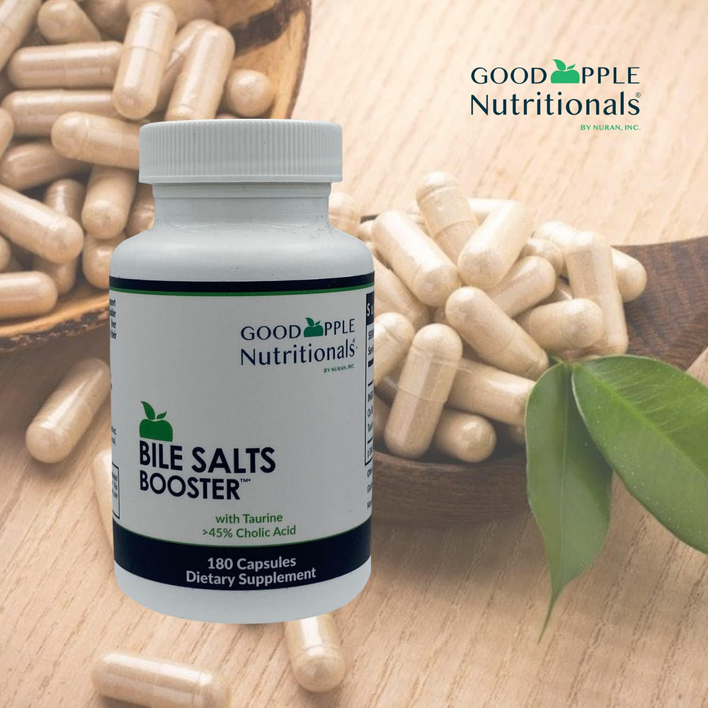 GOODAPPLE NUTRITIONALS Bile Salts Booster digestion illustration focusing on fats
