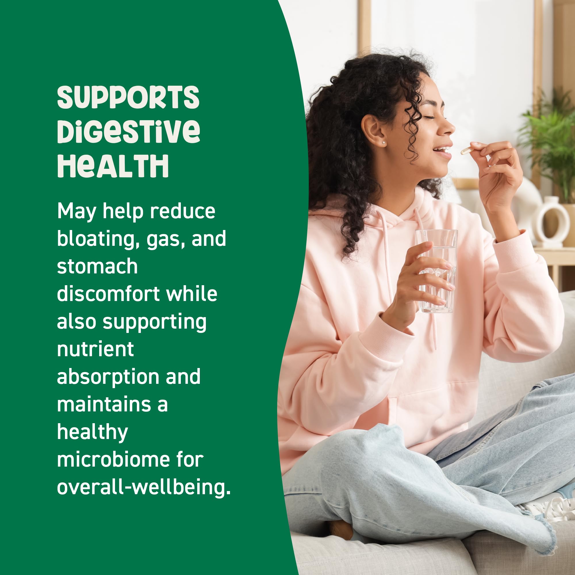 GoodBelly capsules shown in daily use context for digestive support