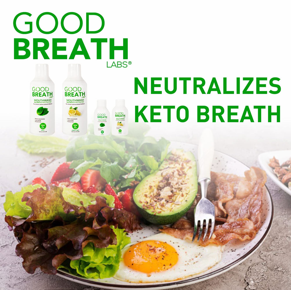 Goodbreath Mint Mouthwash pour for quick post-meal freshness.