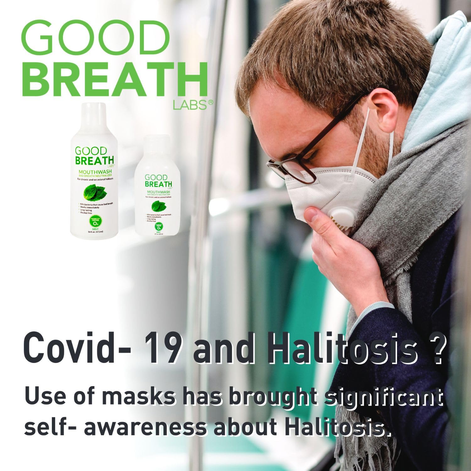 Goodbreath travel friendly pack on the sink for on the go