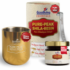 Goodliving Pure Himalayan Shilajit Resin jar highlighting premium resin for daily vitality.