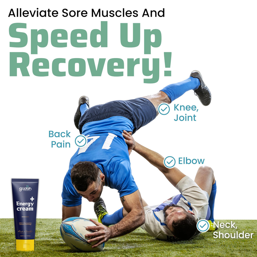 GOODOH Muscle Relief Cream used during workouts supports mobility and recovery.