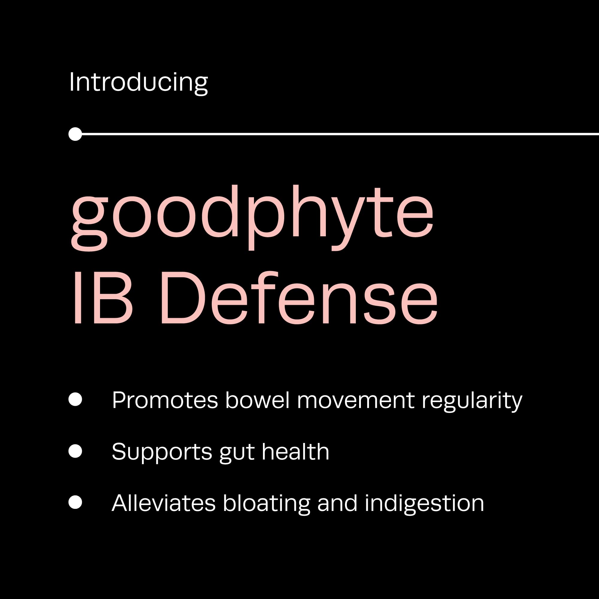 Goodphyte Digestive Health infographic with enzyme icons and nutrient notes.
